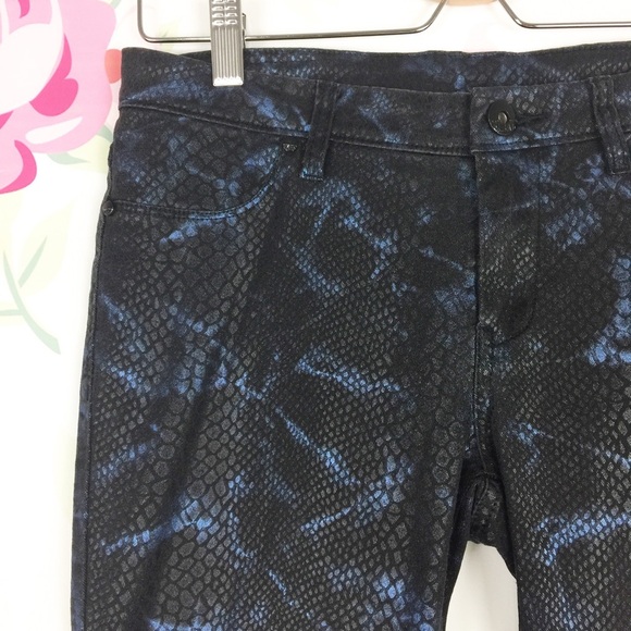 Blank NYC Snakeskin Printed Skinny Denim Jeans 28 - Picture 2 of 7